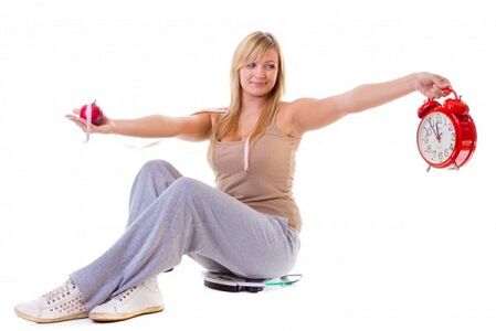 Stúlka sem vill léttast borðar hollt og samkvæmt áætlun